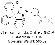 ((3'R)-1'-(叔丁氧羰基)-2-氧代-[1,3'-联吡咯烷]-3-基)三苯基溴化鏻
CAS: 376653-42-8