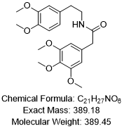CAS: 7668-87-3
N-(3,4-二甲氧基苯乙基)-2-(3,4,5-三甲氧基苯基)乙酰胺
