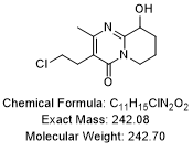 CAS: 130049-82-0
3-(2-氯乙基)-6,7,8,9-四氢-9-羟基-2-甲基-4H-吡啶并[1,2-a]嘧啶-4-酮