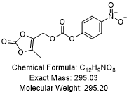 (5-甲基-2-氧代-1,3-二氧杂环戊烯-4-基)甲基 4-硝基苯基碳酸酯
CAS: 173604-87-0
