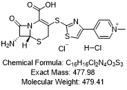 7β-氨基-3-[4-(1-甲基-4-吡啶鎓)-2-噻唑硫基]-3-头孢烯-4-羧酸﹒二盐酸化物
CAS: 400827-64-7